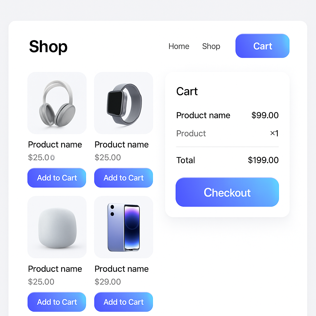 متجر إلكتروني حديث