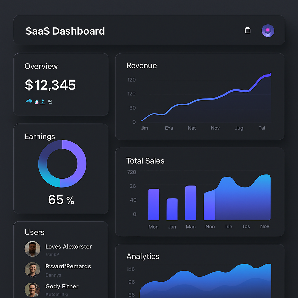 لوحة تحكم SaaS